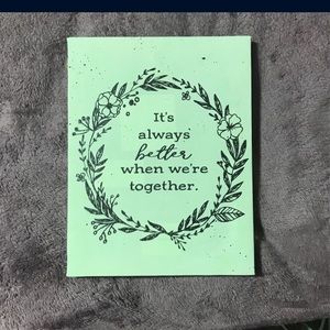 "Better Together” Wall Canvas